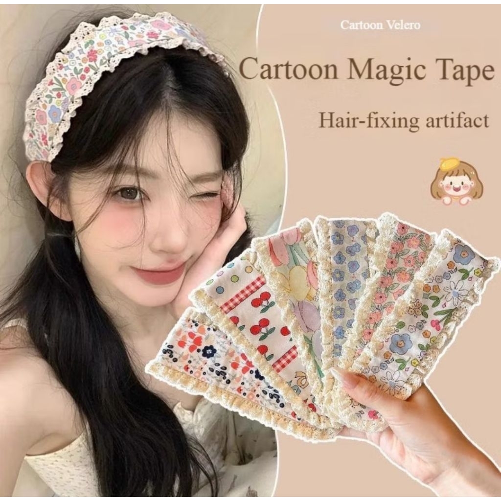 Miếng Dán Tóc Cute, Dán Mái, Giữ Tóc Gọn Gàng, băng đô dán tóc, cài tóc.