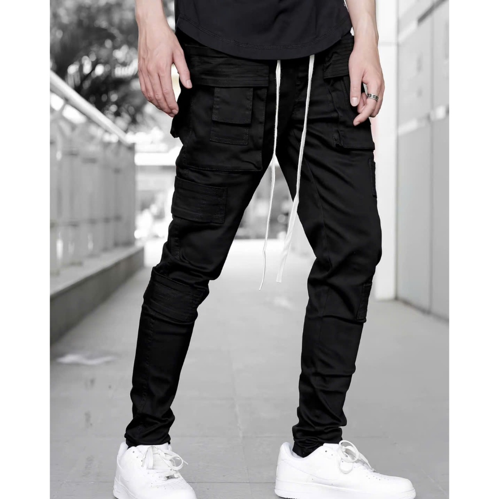 Quần Jogger 04 Nam Nữ Túi Viền Dây Vàng Dài Form Ôm Chất Vải Nỉ Umi Dày Dặn Thoáng Mát 04