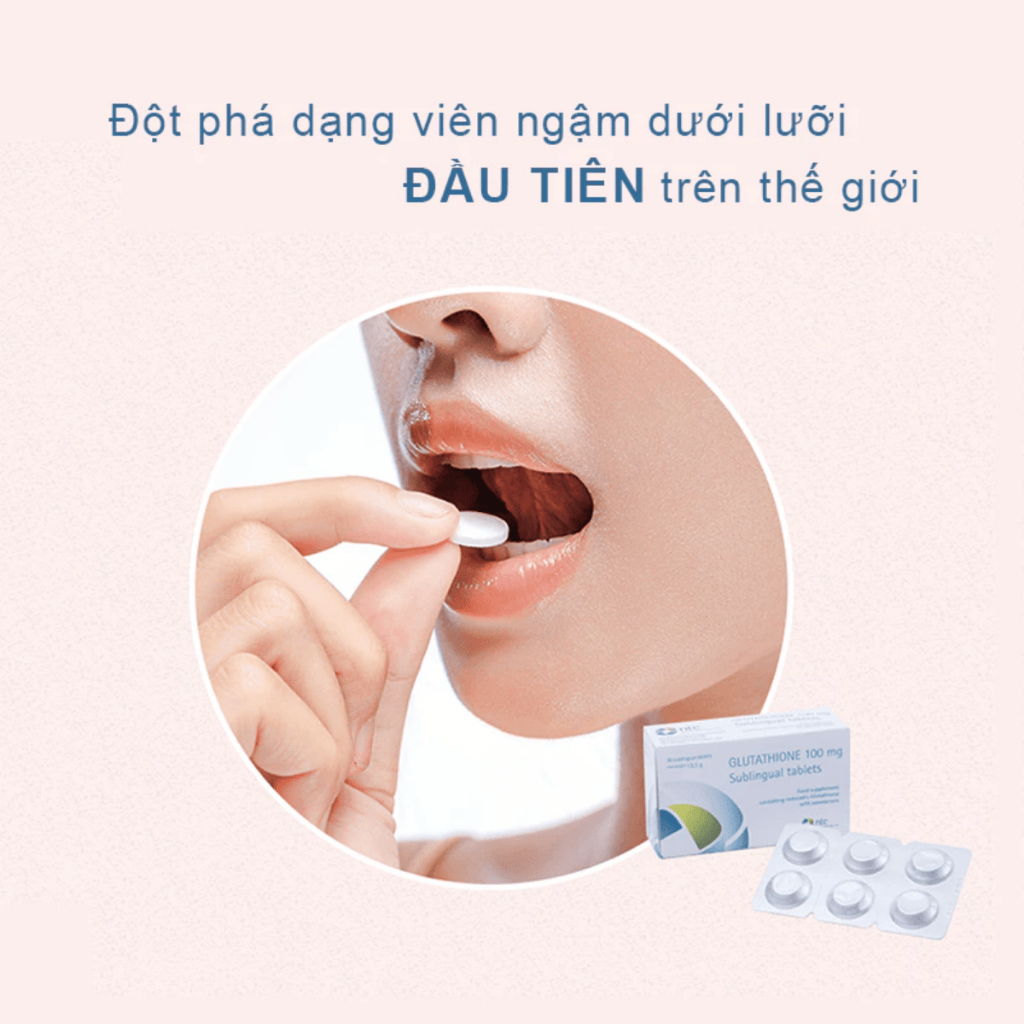 vin ngm trng da glutathione 100mg Cng Ty] GLUTATHIONE Vin Ngm