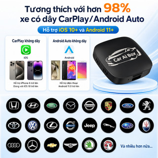 2+16GB/2+32GB CarPlay AI Box 3 trong 1 CarPlay Android Box không dây Bộ chuyển đổi CarPlay có dây sang khô