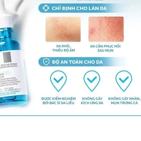 Serum Dưỡng Chất chuyên sâu giúp hỗ trợ quá trình tái tạo da La Roche-Posay HYALU B5 10ml