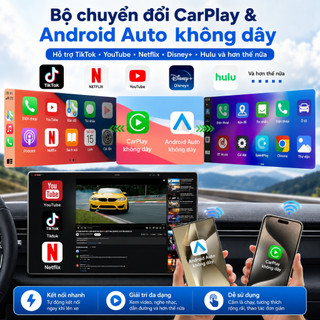 2+16GB/2+32GB CarPlay AI Box 3 trong 1 CarPlay Android Box không dây Bộ chuyển đổi CarPlay có dây sang khô