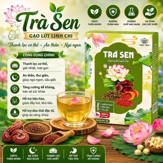 Trà Sen Gạo Lứt Linh Chi Hỗ Trợ Giảm Cân Đốt Mỡ, Giảm Mỡ Máu và Huyết Áp, An Thần Ngủ Ngon
