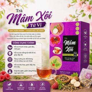 Trà Mâm Xôi Tứ Vị chuẩn OCOP-ISO-HACCP Hỗ Trợ Nội Tiết Tố, Đẹp Da, Bổ Huyết & Điều Hòa Kinh Nguyệt