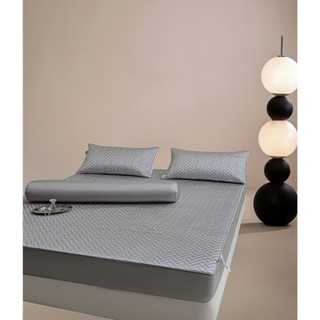 Bộ 4 món ga gối lụa băng MARK SIGNATURE M2T BEDDING - gồm 1 ga giường, 2 vỏ gối nằm, 1 vỏ gối ôm, mềm mại, mịn màng
