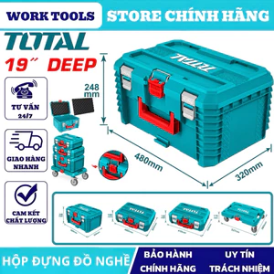 Hộp đựng dụng cụ TOTAL kết hợp ván lăn TPBXS101, TPBX102, TPBXS103, THTWB61001 DNTT