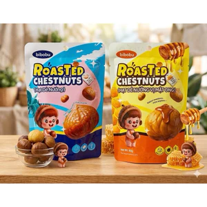 Hạt dẻ nướng Bibobu gói 80g hàng nhập khẩu - Hongdea Mart