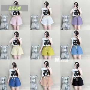 Quần Đùi Nữ Chất Bò Mềm Thoáng Mát Mềm Mịn, Quần Short Nữ Cạp Chun Có Dây Rút Điều Chỉnh Thoải Mái | SANA CLOSET #222