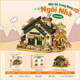 🌿 Bộ lắp ráp nhà gỗ mini 4 mùa- DIY mô hình phong cảnh 4 mùa thư giãn và trang trí nhà cửa siêu xinh