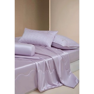 Bộ chăn ga gối lụa băng MARK SIGNATURE M2T BEDDING - gồm 1 ga giường, 2 vỏ gối nằm, 1 vỏ gối ôm và 1 chăn hè chần bông