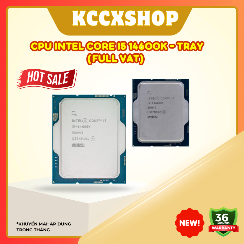 [Full VAT] CPU Intel Core i5 14600K, i5 14600KF - Tray (Full VAT) - bảo hành 3 năm | BigBuy360 - bigbuy360.vn