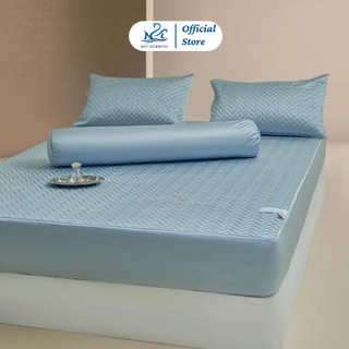 Bộ 4 món ga gối lụa băng MARK SIGNATURE M2T BEDDING - gồm 1 ga giường, 2 vỏ gối nằm, 1 vỏ gối ôm, mềm mại, mịn màng