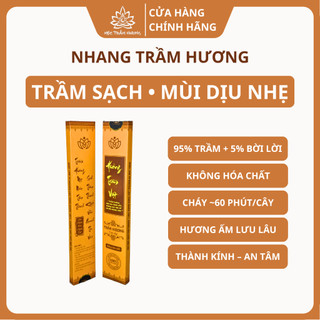 Nhang Cây Trầm Hương Tự Nhiên 39cm Cháy 60 Phút/Cây - MTH Jewelry