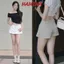 Quần Giả Váy Kaki Dáng Ngắn Có Lót Sexy, Chân Váy Lót Quần Tà Váy Ngoài Cá Tính Hamina 565