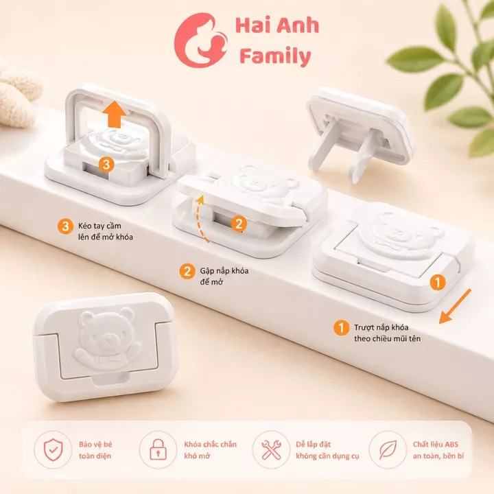 Nút bịt ổ điện chống giật, an toàn cho bé (5 cái)