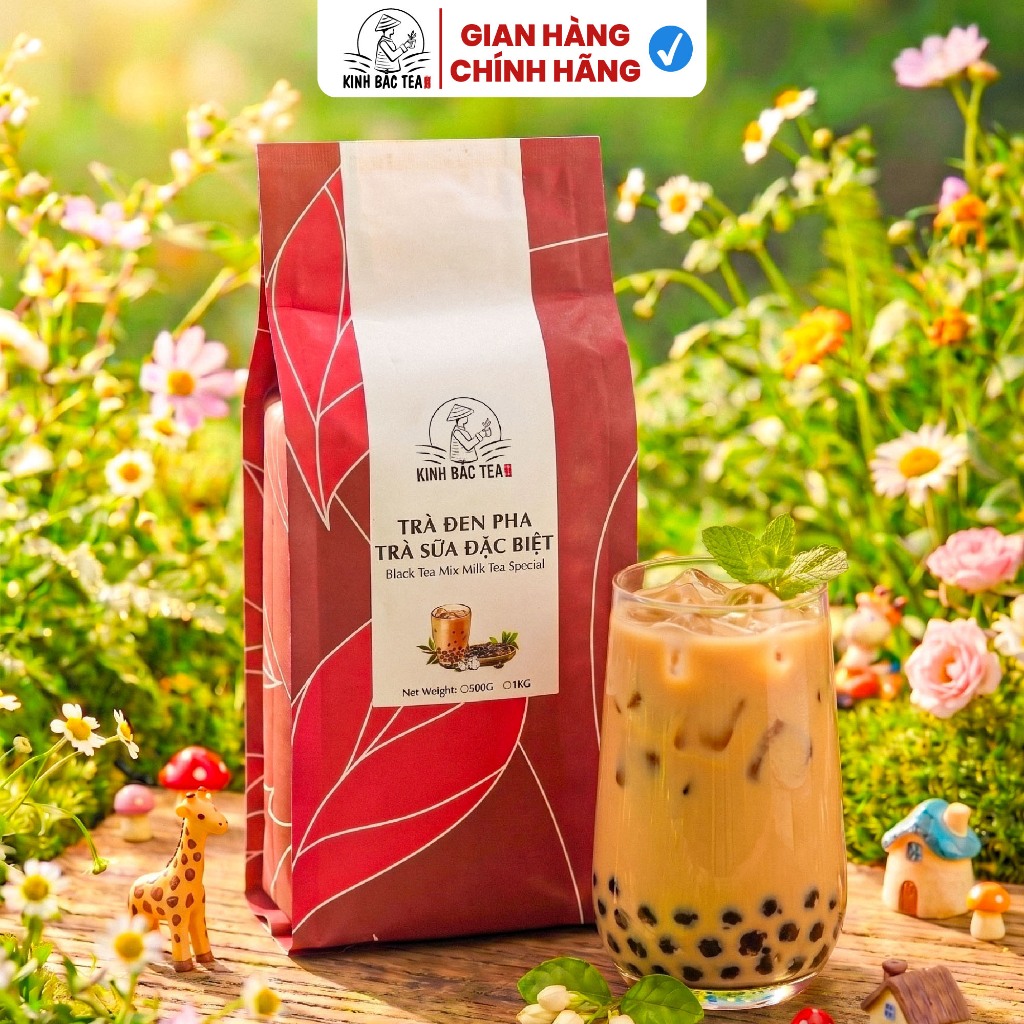 Trà Đen Kinh Bắc Bịch 500g - 250g (Đậm Đà Vị Trà - Trà Sữa Thơm Béo)