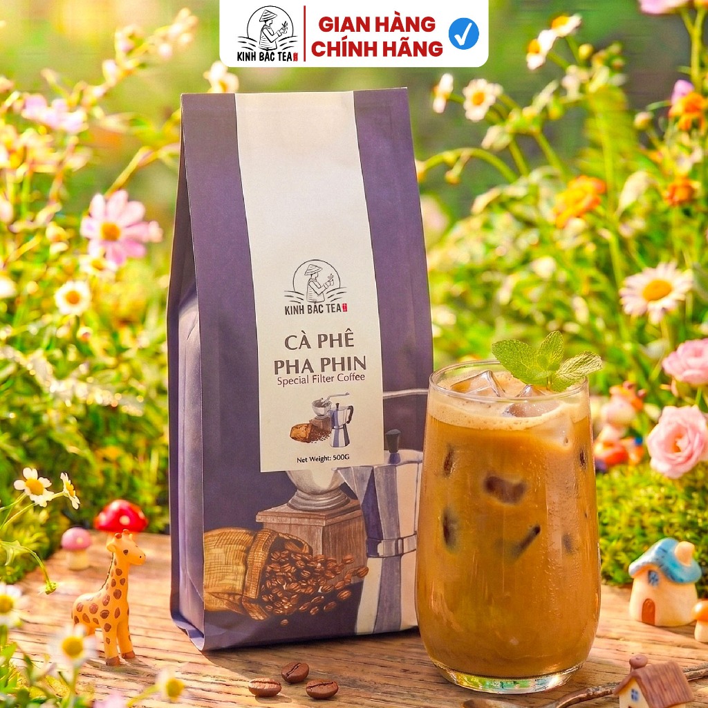 Cà Phê Kinh Bắc Bịch 500g (Hương Vị Chua Nhẹ, Thơm Đậm Vị)