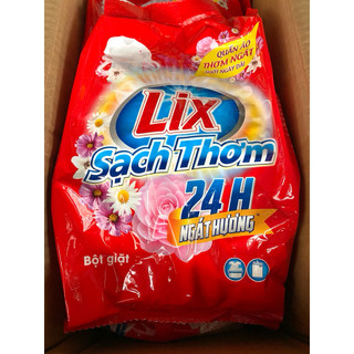 Bột giặt LIX sạch thơm 24h - gói 2kg