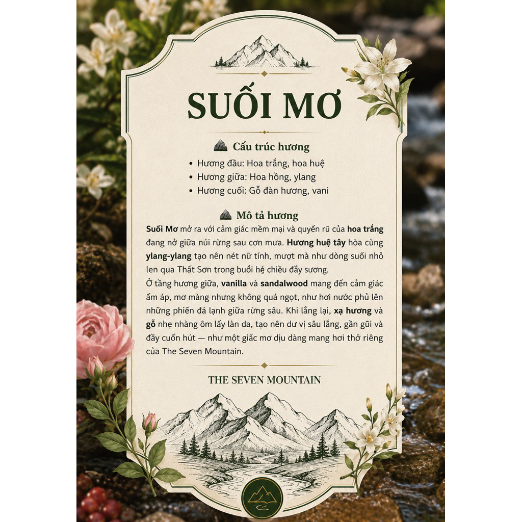 Nước Hoa Suối Mơ - Nước Hoa Thủ Công The Seven Mountain