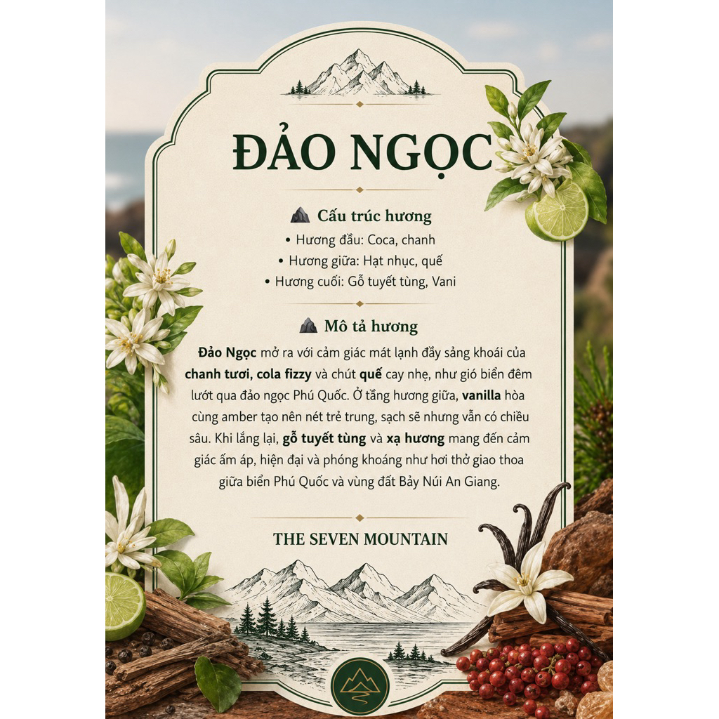 Nước Hoa Đảo Ngọc - Nước Hoa Thủ Công The Seven Mountain