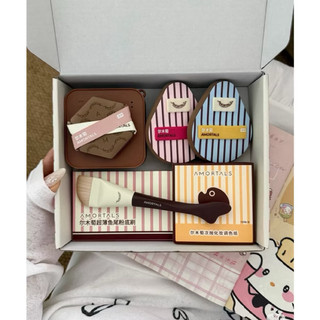 [Amortals] Bộ Bông Mút & Cọ Tán Nền Amortals OK 6 Món – Trọn Bộ Trang Điểm Dễ Dùng Cho Người Mới, Nền Mịn Lì & Căng Bóng