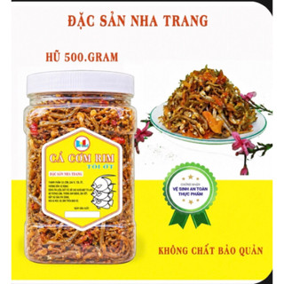 Cá Cơm Rim Tỏi Ớt Nha Trang 500-300gr – Đặc Sản Khô Ăn Liền, Không Chất Bảo Quản