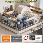 GÍA ĐỂ BÁT ĐĨA THÉP KHÔNG GỈ INOX 304 SANG TRỌNG , SẠCH SẼ , BỀN BỈ . 1tầng- 2 tầng và 3 tầng — ảnh 5