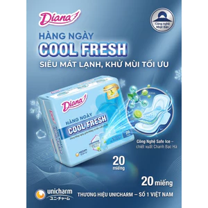 🌟 BVS HÀNG NGÀY DIANA SENSI COOL FRESH (20 MIẾNG) – KHÔ THOÁNG, MÁT LẠNH BẤT TẬN