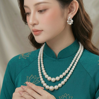 [ DAISYN ] N393 dây chuyền hạt ngọc trai nhân tạo mang áo dài, chuỗi hạt ngọc trai nhân tạo sang trọng