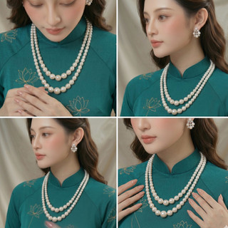 [ DAISYN ] N393 dây chuyền hạt ngọc trai nhân tạo mang áo dài, chuỗi hạt ngọc trai nhân tạo sang trọng