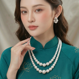 [ DAISYN ] N393 dây chuyền hạt ngọc trai nhân tạo mang áo dài, chuỗi hạt ngọc trai nhân tạo sang trọng
