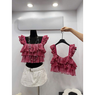 •𝙆𝙞𝙣𝙜𝙨𝙝𝙤𝙥𝙗𝙚𝙖𝙪𝙩𝙮•Áo Tầng Loang Cánh Tiêm Hot QC