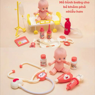 Bộ Đồ Chơi Bác Sĩ Hình Thỏ Cho Bé 40 Chi Tiết, Vali Bác Sĩ Mini Cho Bé Trai Bé Gái