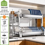 GÍA ĐỂ BÁT ĐĨA THÉP KHÔNG GỈ INOX 304 SANG TRỌNG , SẠCH SẼ , BỀN BỈ . 1tầng- 2 tầng và 3 tầng — ảnh 7