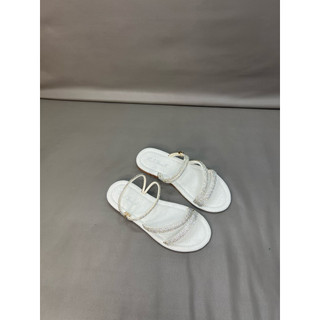Sandal Nữ 2 Dây Đính Xoàn Ngang – Dép Sandal Cao Cấp Hot Trend Hè 2026, Êm Chân, Tôn Dáng, Đi Chơi Sang Chảnh