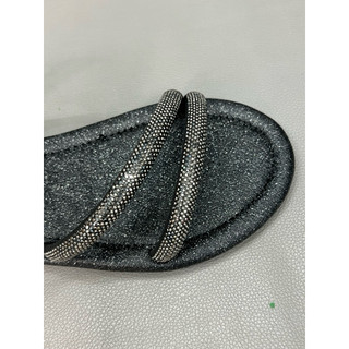 Sandal Nữ 2 Dây Đính Xoàn Ngang – Dép Sandal Cao Cấp Hot Trend Hè 2026, Êm Chân, Tôn Dáng, Đi Chơi Sang Chảnh