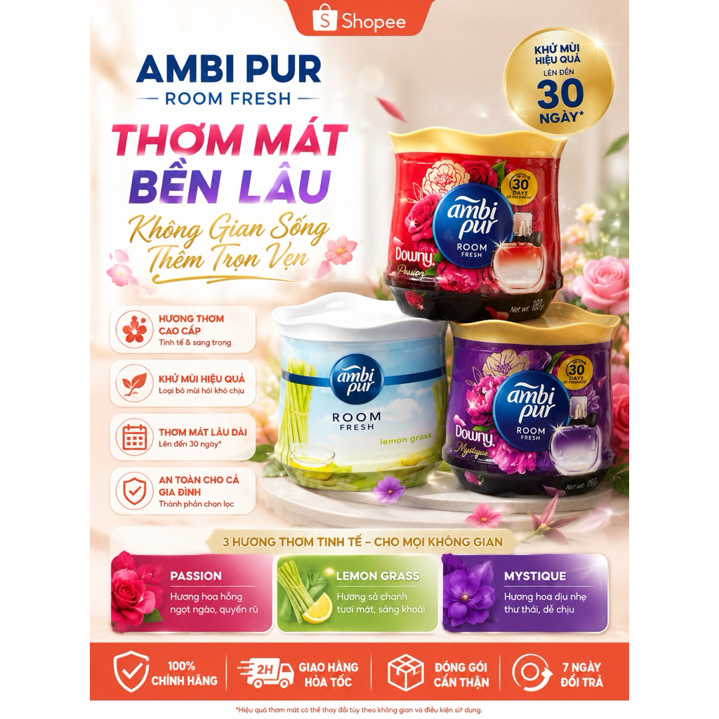 Sáp Thơm Ambi Pur 180g - Sáp thơm phòng ngủ, nhà vệ sinh, phòng khách , nhà bếp