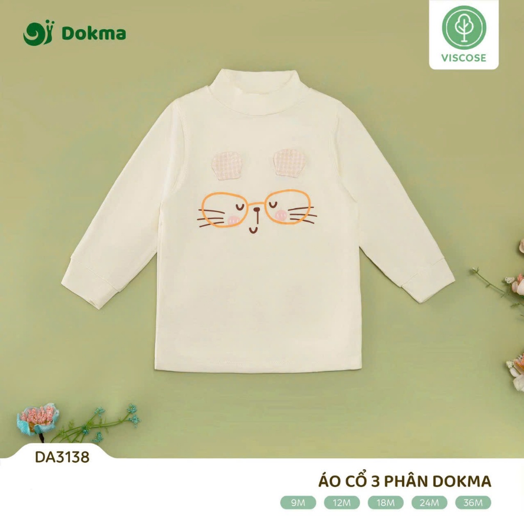 (9-13kg, 9-36M) Áo Cổ 3 Phân Dokma Mỏng, Mềm Mịn Cho Bé DA2433 DA2559 DA3136 DA3138