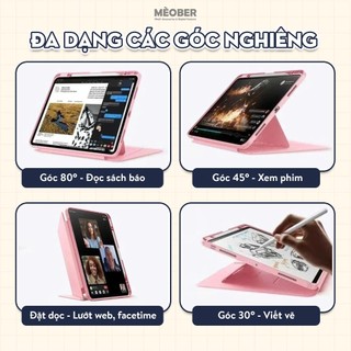 Bao da iPad Ultra Stand Cover - Có chân đứng xoay ngang dọc, siêu chống sốc by MèoBer