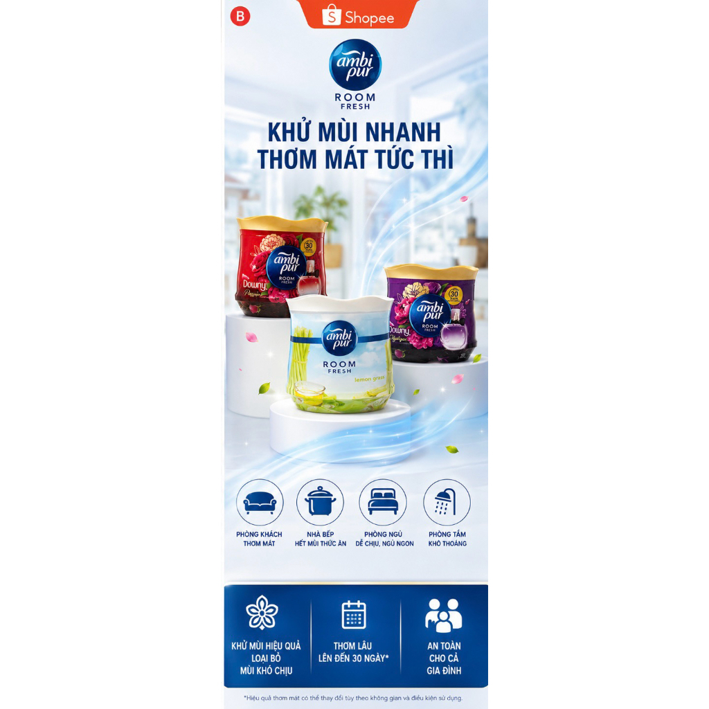 Ambi Pur Combo 2 Sáp Thơm Ambi Pur nhiều mùi hương Chính Hãng