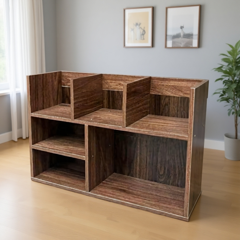 [MỚI] Kệ Sách Gỗ 3 Ngăn, Kệ Hồ Sơ, Để Bàn Học Tập, Giá Để Tài Liệu, Decor Phòng Học, Chống Ẩm Mốc
