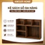 Kệ Sách Gỗ 3 Ngăn, Kệ Hồ Sơ, Để Bàn Học Tập, Giá Để Tài Liệu, Decor Phòng Học, Chống Ẩm Mốc