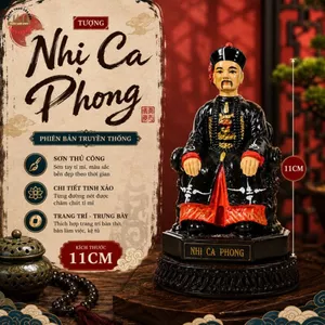 Tượng Phong Nhị Ca Trang Trí Mang Theo Bên Người Thiết Kế Đáng Yêu Cao 11cm