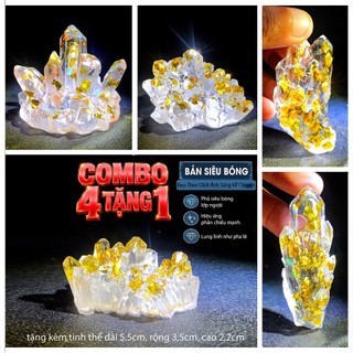4 Tặng 1 Tinh Thể Vàng Gold Ánh Kim - Golden Vein Luxury Crystal