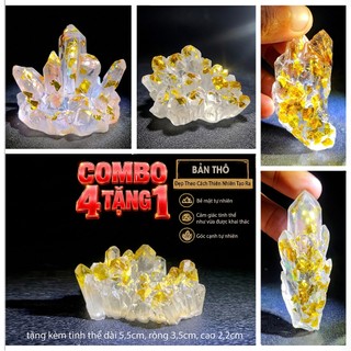 4 Tặng 1 Tinh Thể Vàng Gold Ánh Kim - Golden Vein Luxury Crystal