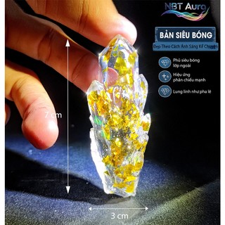 Tinh Thể Vàng Gold Ánh Kim - Golden Vein Luxury Crystal