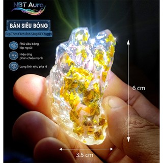 Tinh Thể Vàng Gold Ánh Kim - Golden Vein Luxury Crystal