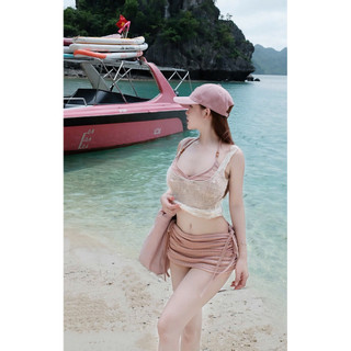 Sunny Set Set bikini 3 món năng động, chất liệu thun co dãn cực thoải mái