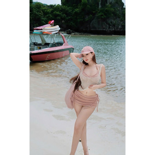Sunny Set Set bikini 3 món năng động, chất liệu thun co dãn cực thoải mái