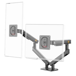 [Mẫu Mới 2026] Giá Treo 2 Màn Hình NB A5C Khép Thép Chịu Lực Cho Máy Tính 17-32 Inch Xoay 360 Độ